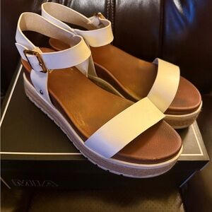 MIA Women's White Platform Sandals